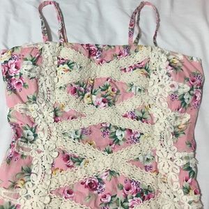 Pink Floral Top